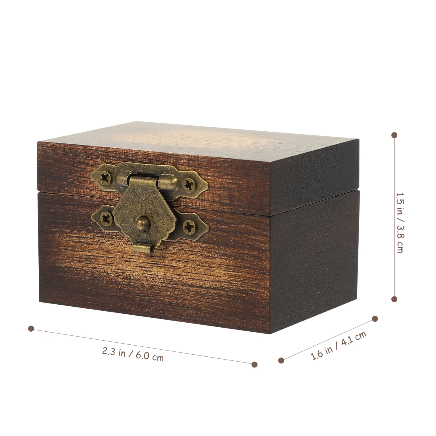 Wooden Ring Organizer Square Ring Case Ring Box Proposal Engagement Ring Box