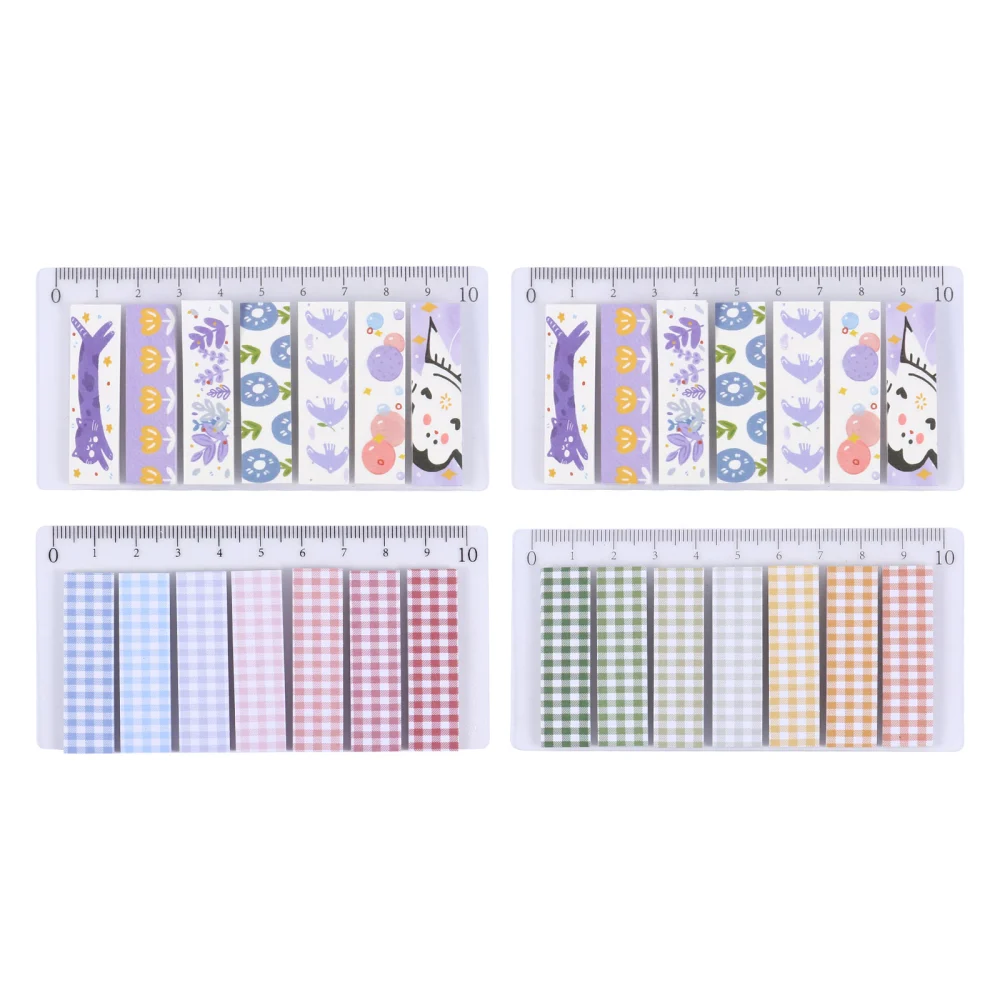 4pcs Self-Adhesive Schedule Planner Index Sticker Sticky Label (Mixed Style)