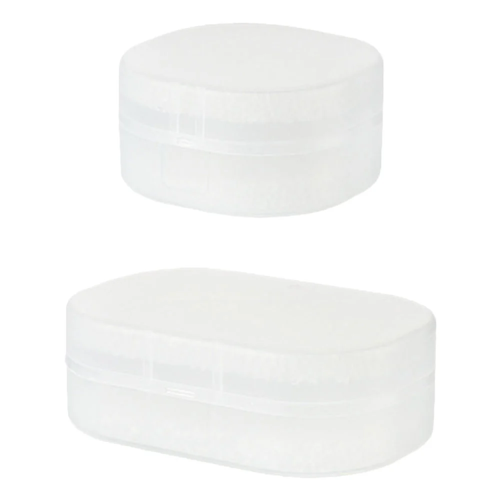 2Pcs Multi-function Soap Boxes Portable Storage Boxes PP Jewelry Boxes Soap Accessory
