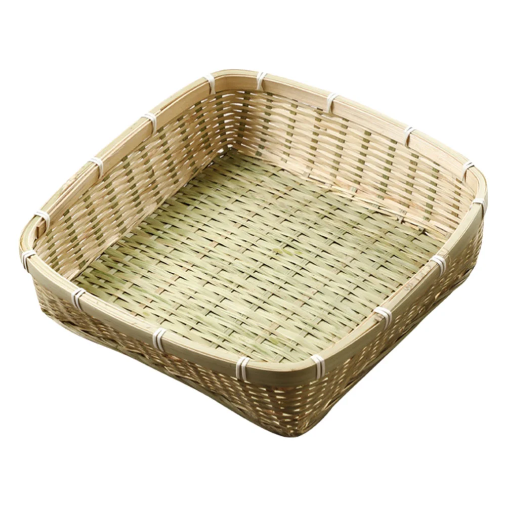 1PC Home Bamboo Bread Basket Practical Bun Basket Egg Basket for Daily Use