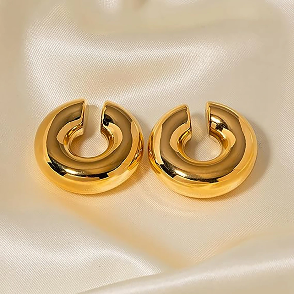 1 Pair Clip On Earrings Girls Ear Cuff Jewelries Fashionable Clip Earrings Women Earrings