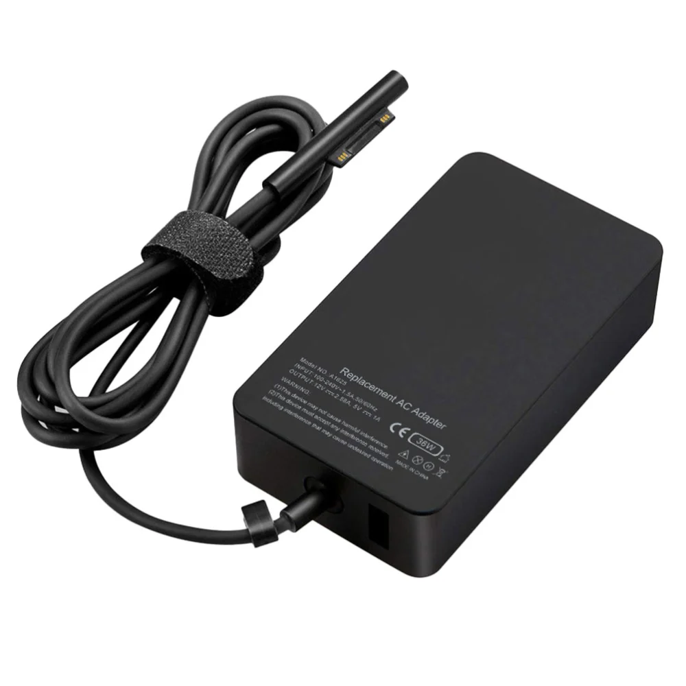 1Pc Professional 15V 65W AC Power Adapter Travel Charger for Microsoft Surface Pro4 Tablet PC with AU Plug(Black)