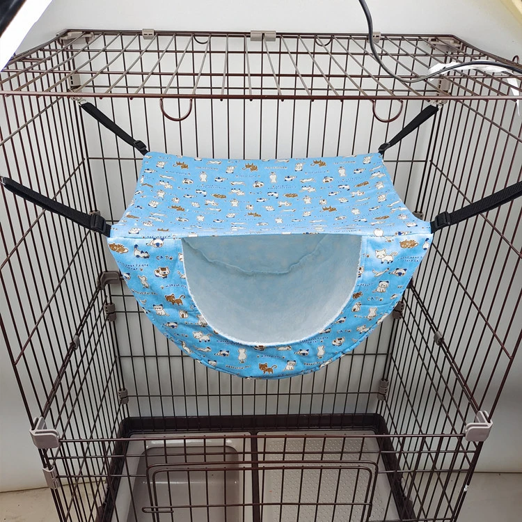 Cat Cage Hammock Pet Cat Double Layer Hanging Hammock Adjustable Pet Bed