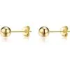 1 Pair Stud Earring Dainty Earrings	Ball Stud Earrings Elegant Ear Jewelry for Women