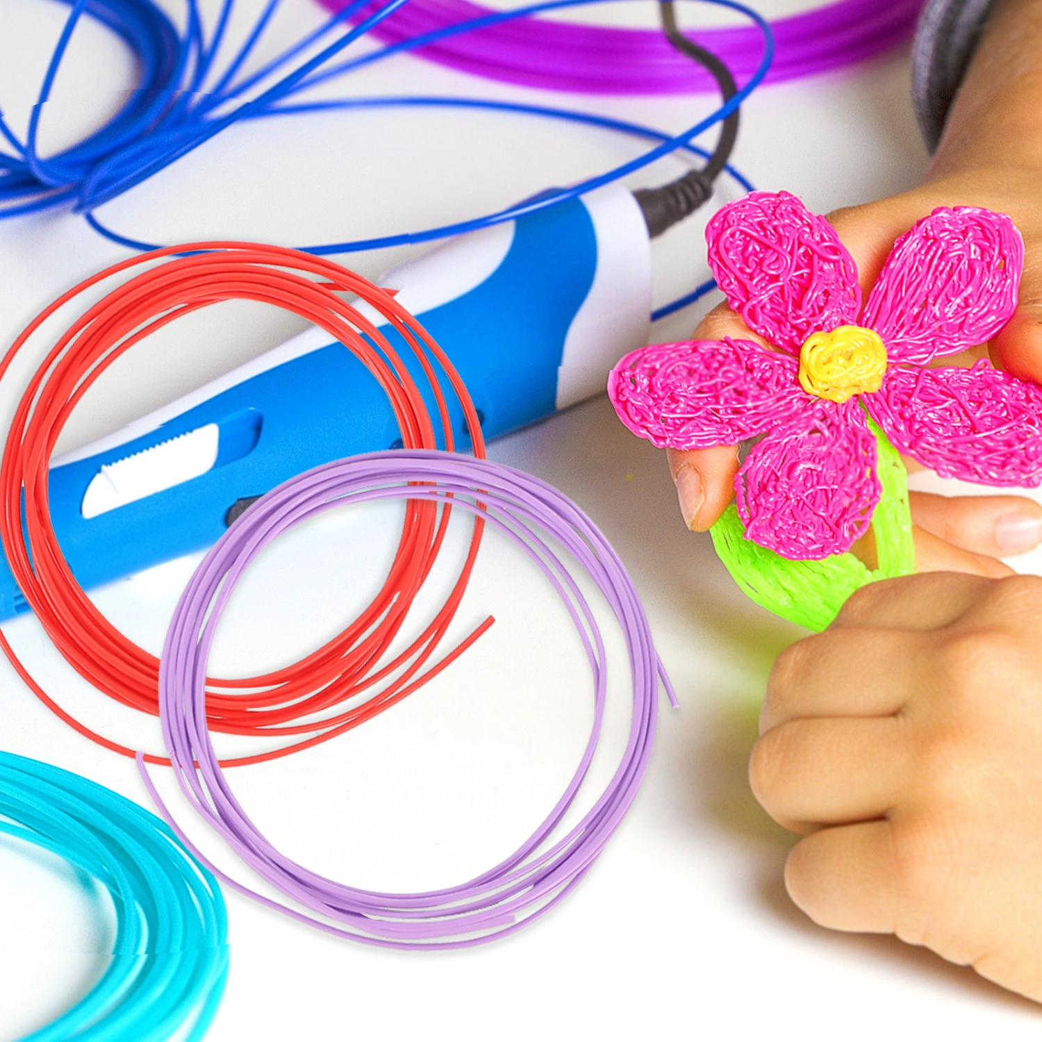 3 Rolls 3D Pen Filament 3D Pen Refilled Filament Multifunction 3d Printing Pen Materials