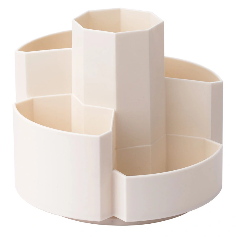 Rotating Brushes Holder Multi-function Rotating Pen Cup Pencil Holder Stationery Desk Organizer