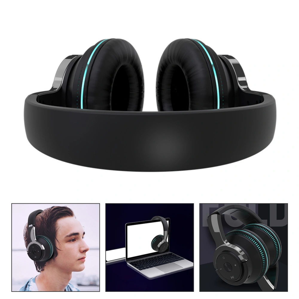 Wireless Headset Bass Moving Coil Unit Foldable Portable Headphone Accessory