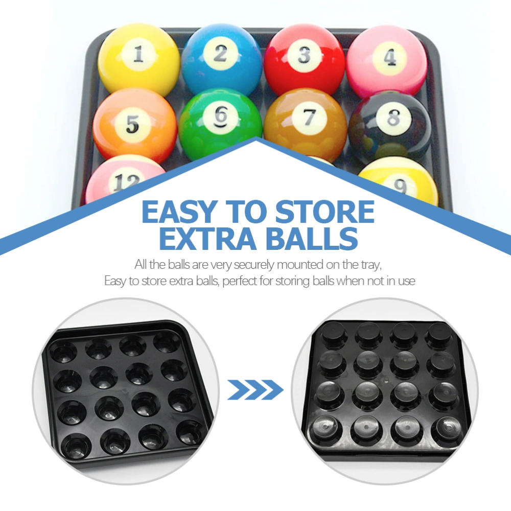 Billiard Balls Holder Table Pool Balls Tray Plastic Billiard Tray Billiard Balls Storage Tray