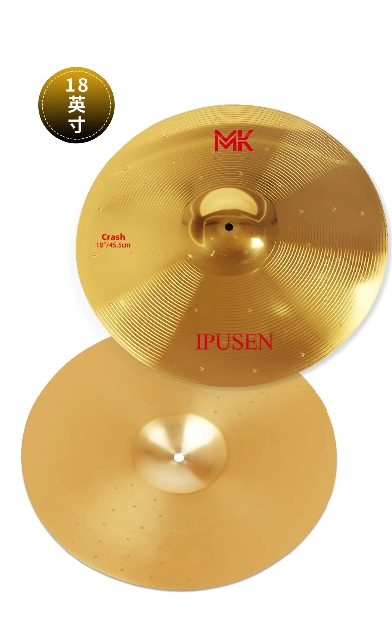 Practice Drum Cymbal Splash Cymbal Metal Drum Set Cymbal Musical Instrument Cymbal