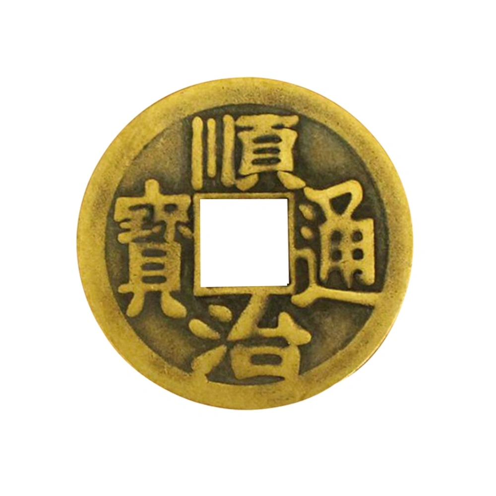 10pcs Chinese Feng Shui I Ching Divination Coins For Luck Success Prosperity