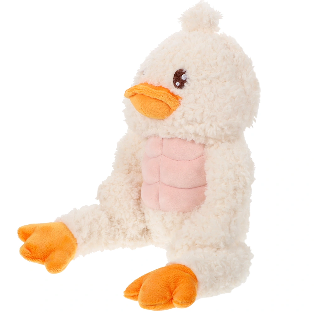 Kids Duck Doll Toy Bedroom Muscle Duck Stuffed Toy Lovely Duck Doll Plaything Toddlers Duck Toy