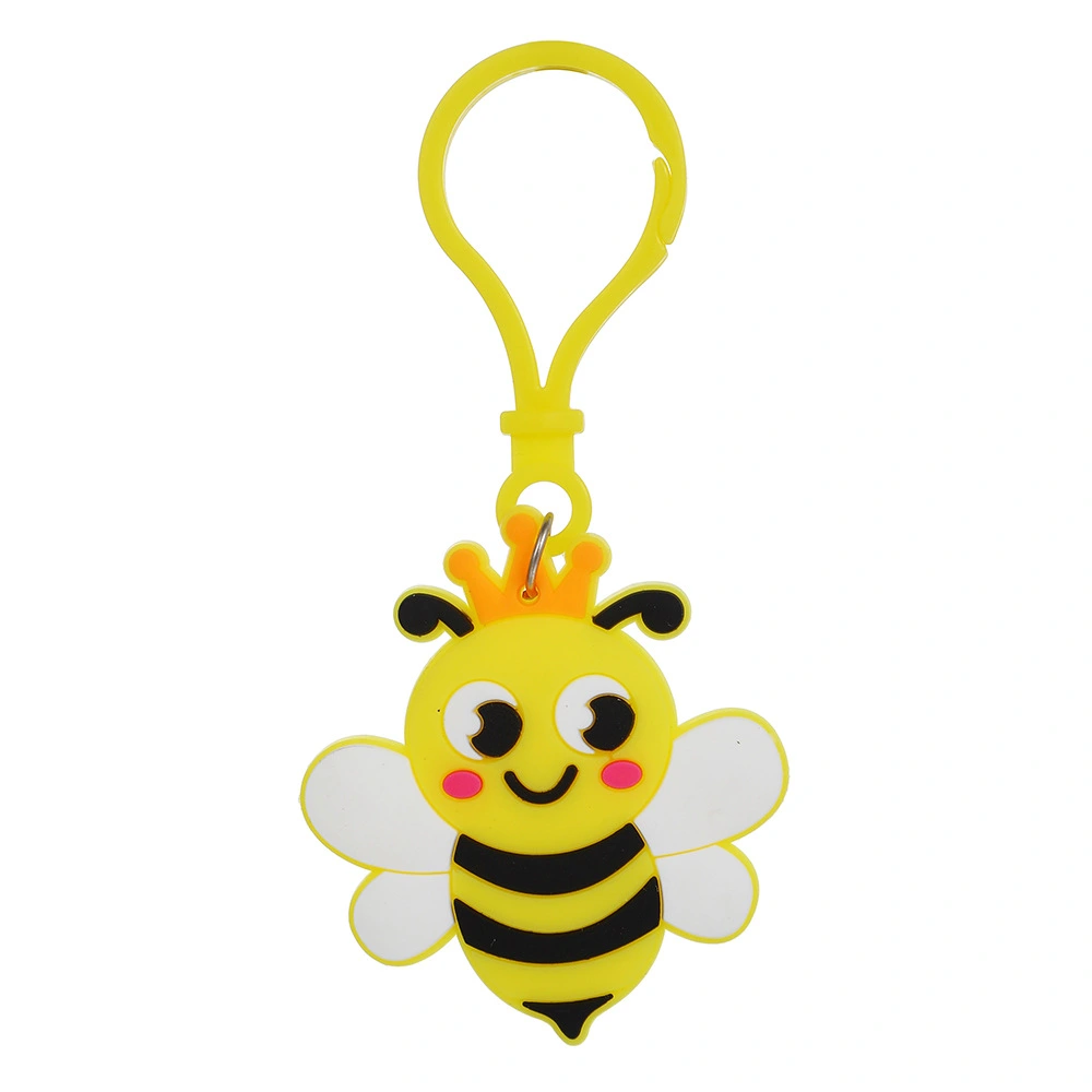 24pcs Key Chains Cute Bee Charm Keyring Backpack Key Chain Purse Hanging Decoration Bee Keychain