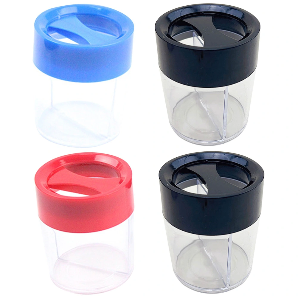 4pcs Paper Clips Organizer Desktop Magnetic Storage Box Office Pushpin Container