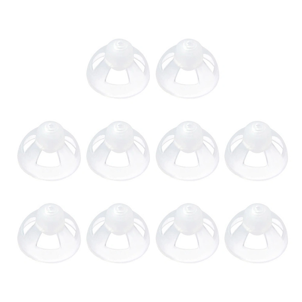 10pcs Silicone Hearing Aid Dome Earplug Hearing Aid Ear Tips Hearing Aid Open Dome