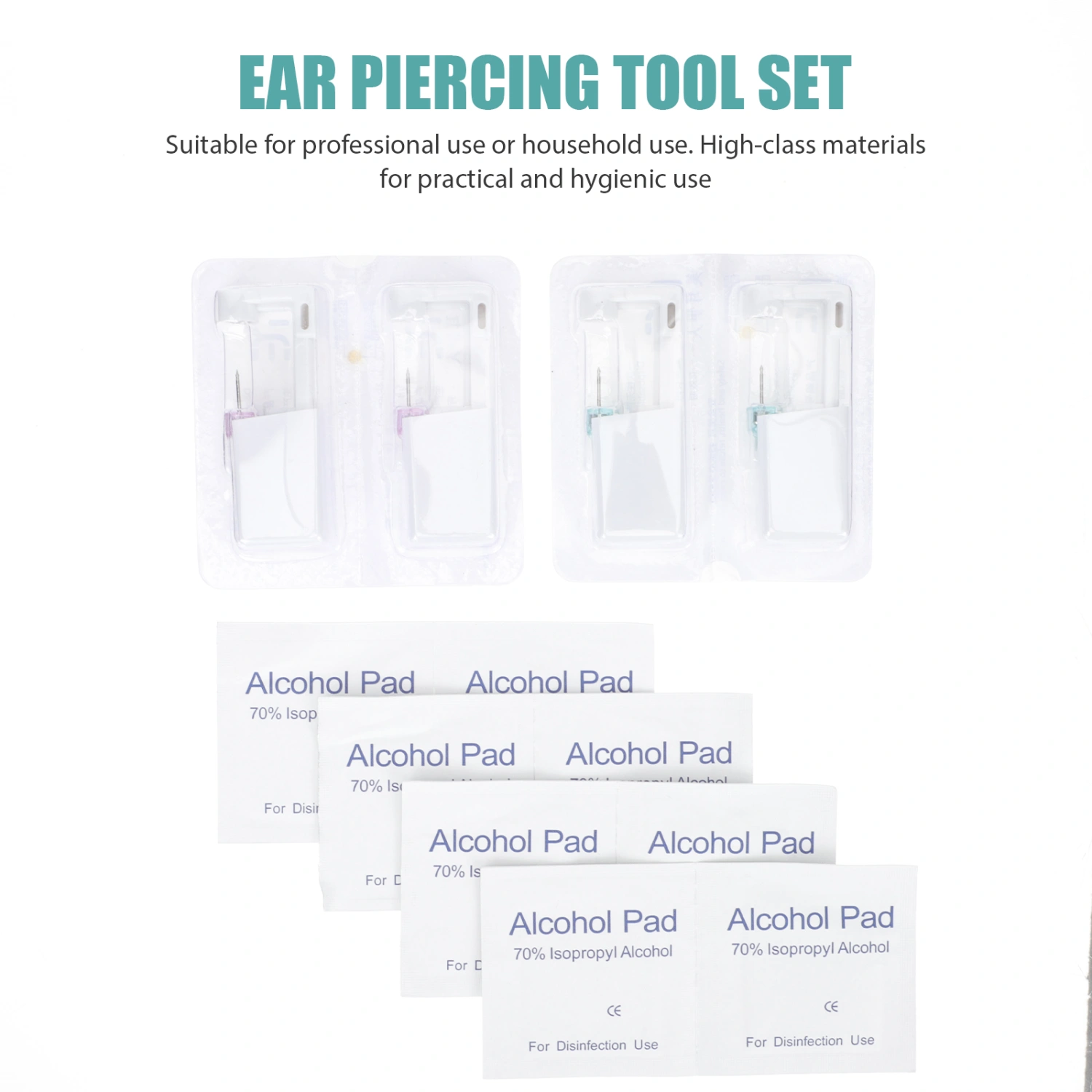 4Pcs Professional Piercing Kit Multi-function Piercing Set Disposable Piercing Device
