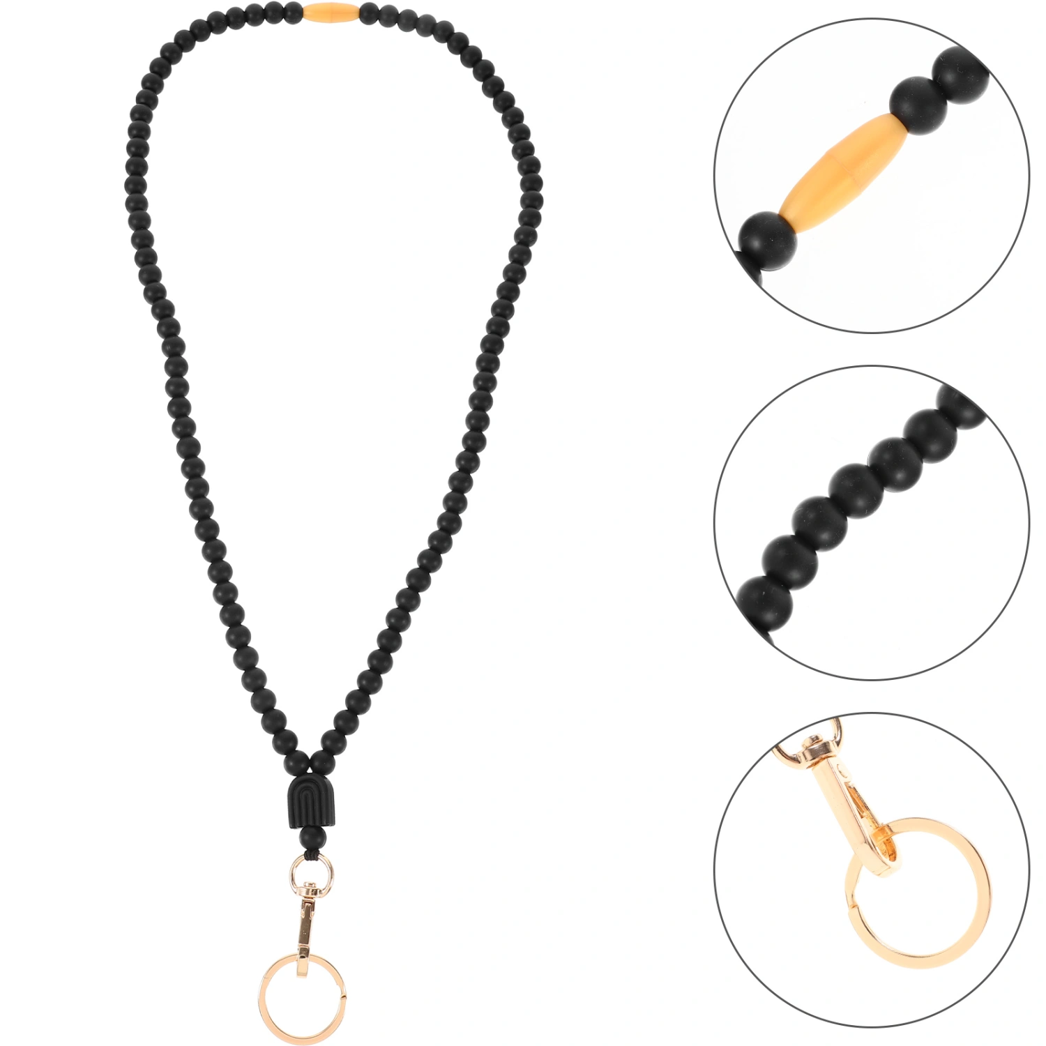 Beaded Lanyards for Id Badges Bead Lanyard Practical Lanyard Neck Chain