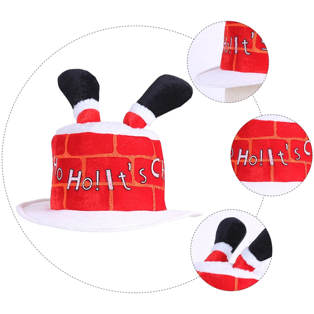 1pc Funny Party Hat Attractive Chimney Christmas Decoration