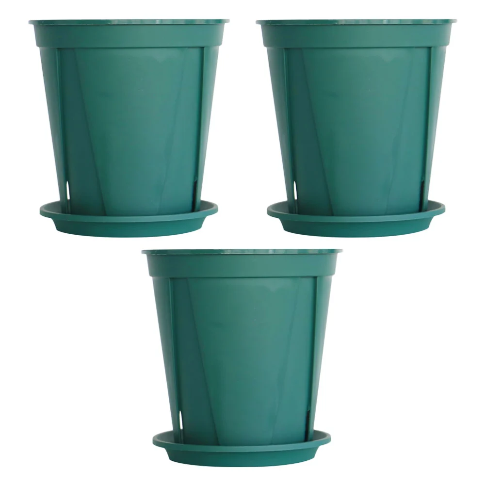 5 Sets Plastic Flower Seedlings Nursery Supplies Planter Flower Pot Containers