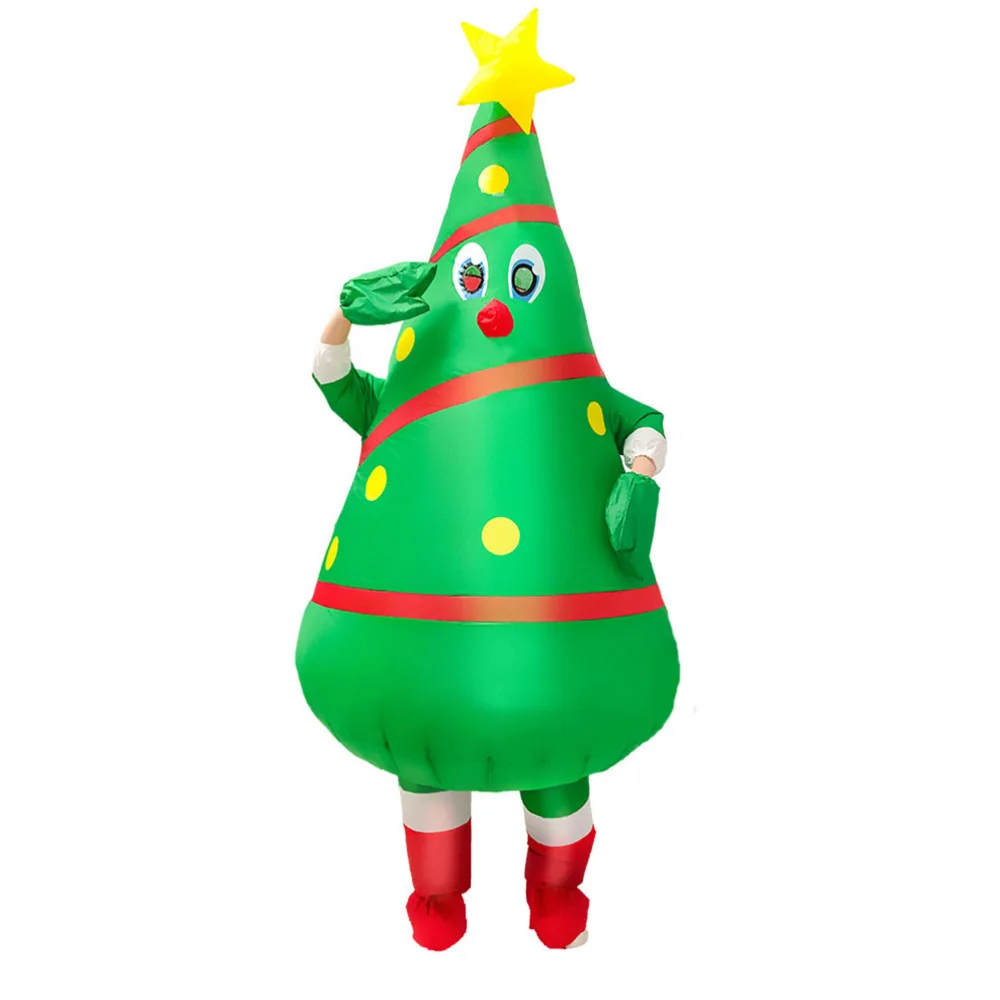 1pc Inflatable Christmas Tree Costume Funny Party Cosplay Props for Adults