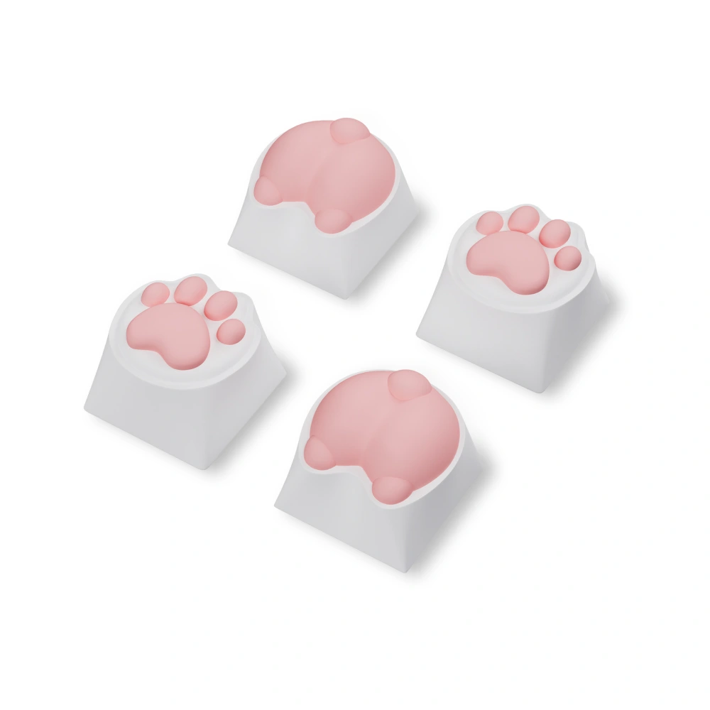 4pcs Cat Paw Keycaps Mechanical Keyboard Keycaps Gaming Keycaps Cat Keycaps