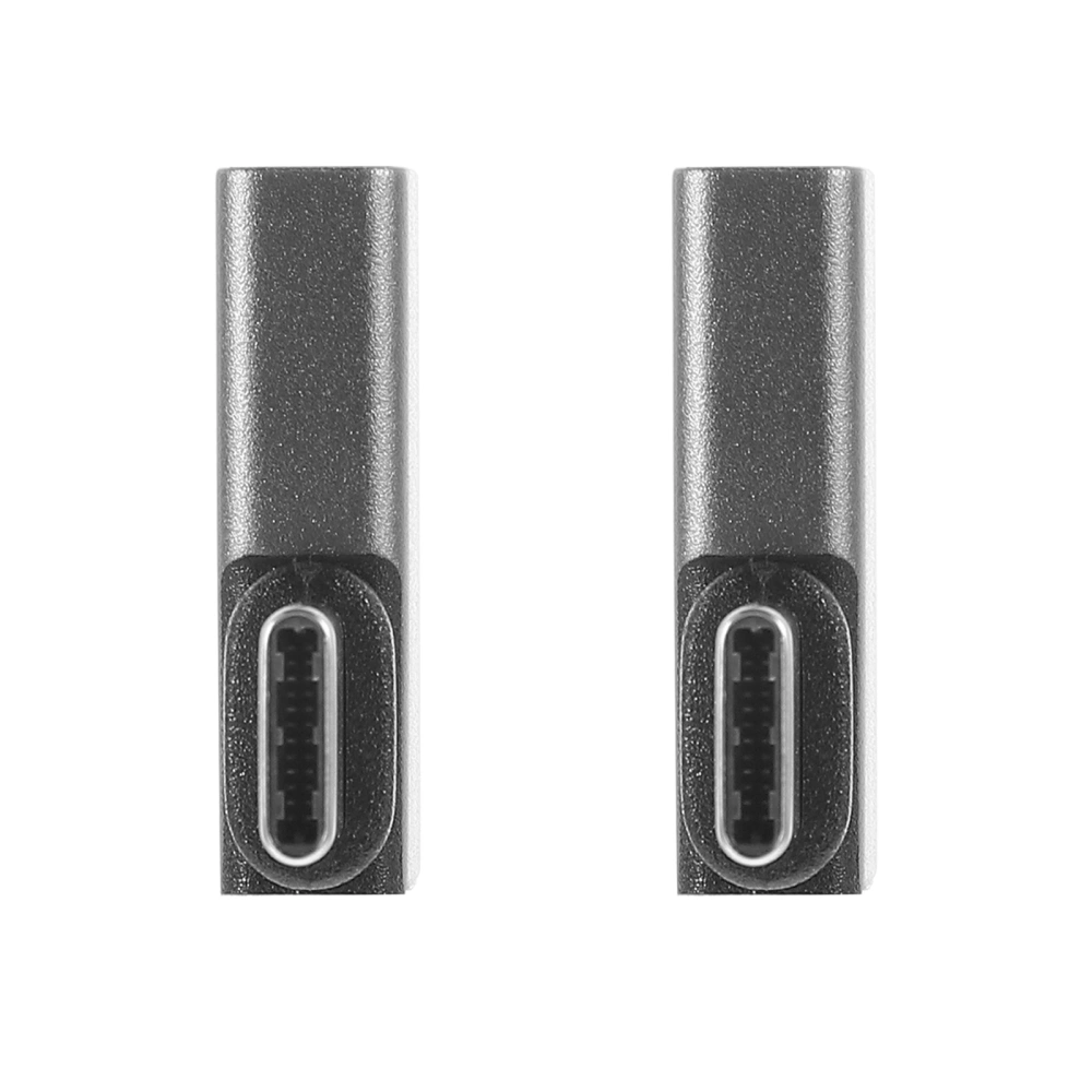 2pcs USB C 90 Degree Adapter Right Angle Type C Connector Computer Adapter Accessory