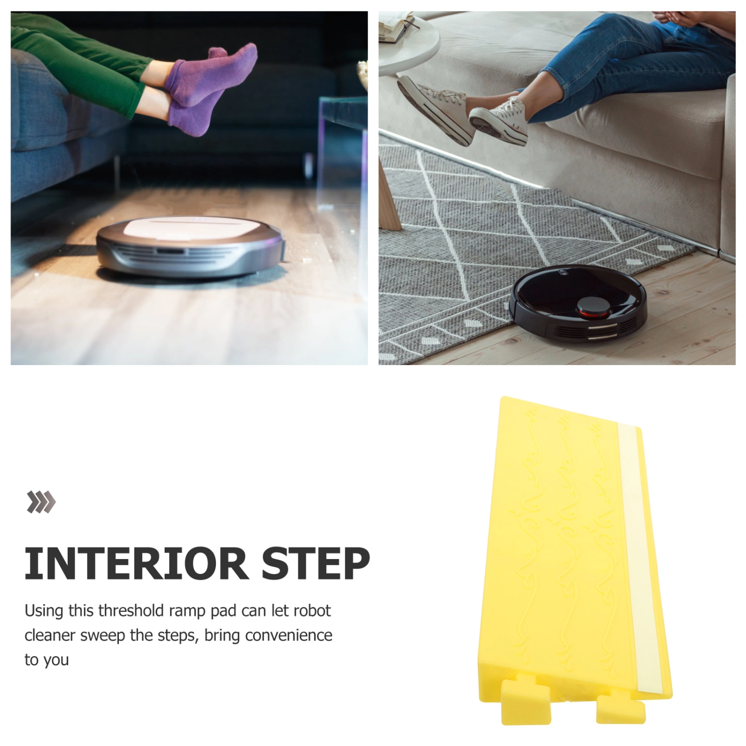 Rubber Threshold Ramp Indoor Threshold Ramp Pad Doorway Threshold Ramp for Robot Cleaner