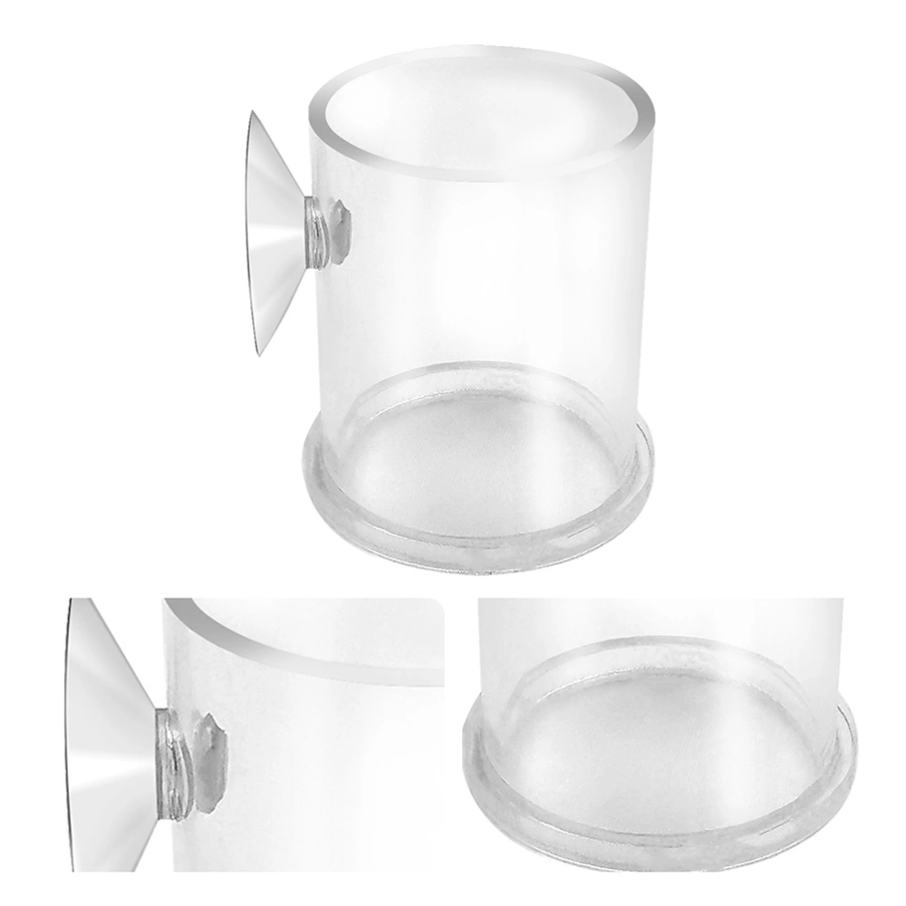 Acrylic Fish Feeder Fish Feeding Ring with Suction Cup Aquarium Fish Feeder Fish Tank Supply