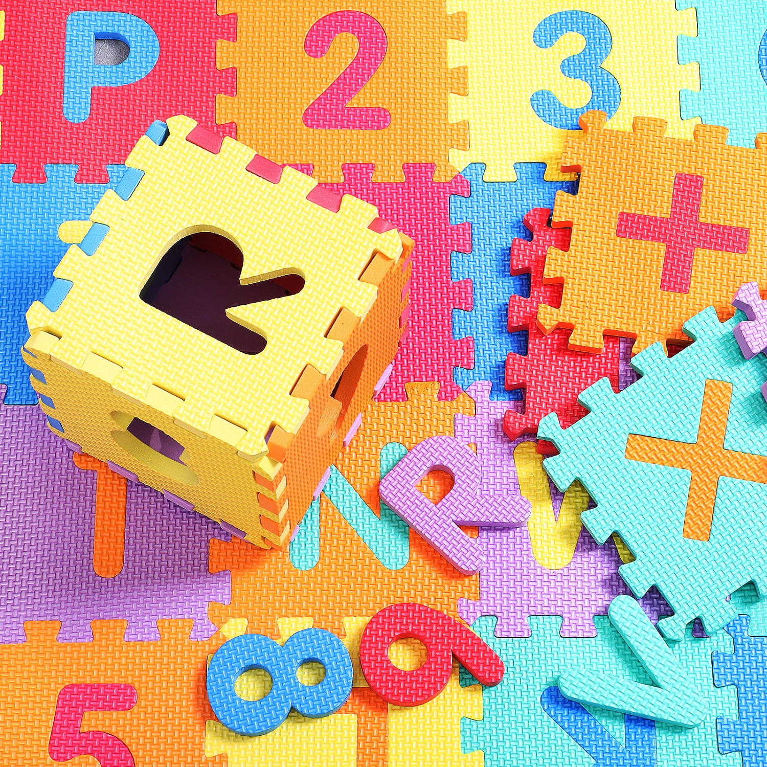 40 Pcs Puzzle Play Mat Baby Foam Play Mat Floor Puzzle Mat Alphabet Number Foam Tiles