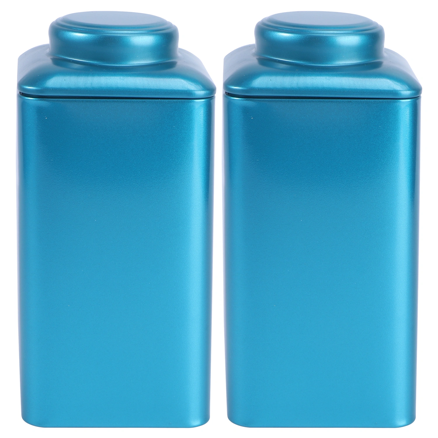 2pcs Tea Cans Sealed Storage Jars Iron Containers for Storing Loose Leaf Tea