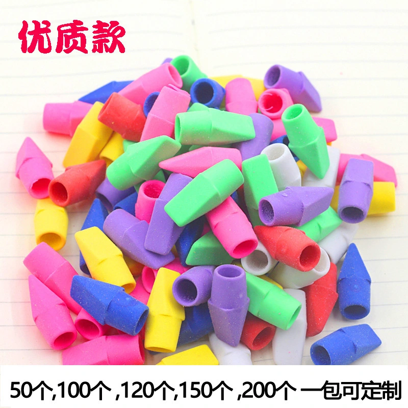 30pcs Office Pencil Eraser Caps Stationery Pencil Protective Lids Pencil Office Stationery