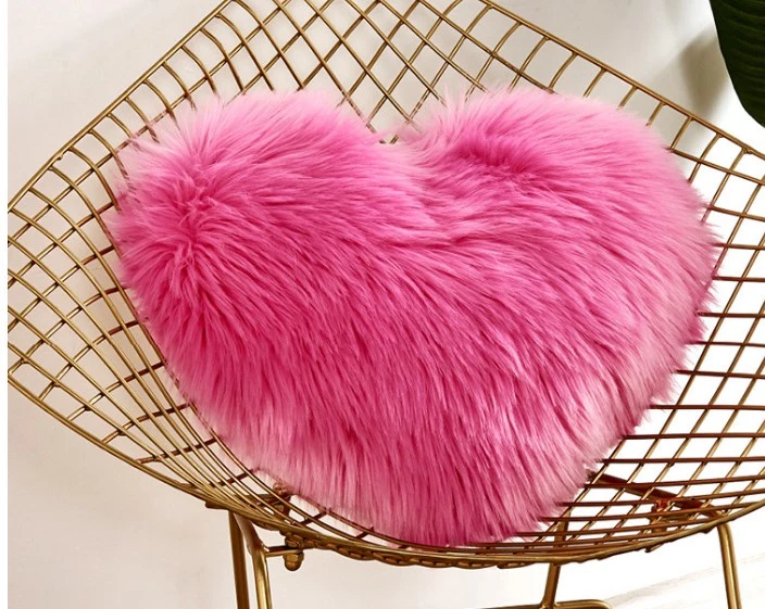 Plush Pillow Household Decorative Pillow Heart Shaped Pillow Romantic Stuffed Pillow Decor