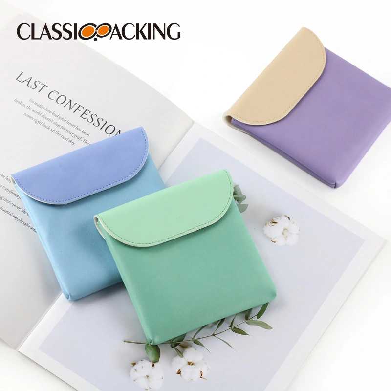 2pcs Delicate Tampon Bag Small Tampon Pouch Menstrual Pad Pouch Portable Sanitary Napkin Pouch