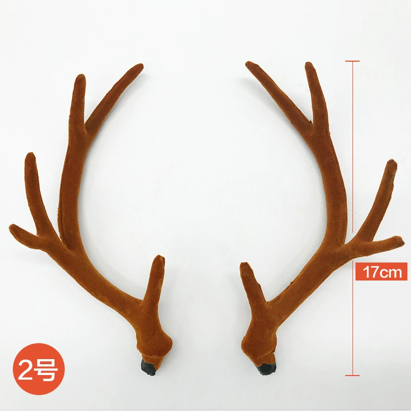 1 Pair Artificial Antlers DIY Headpiece Ornament Christmas Headband Decoration Antlers Embellishments