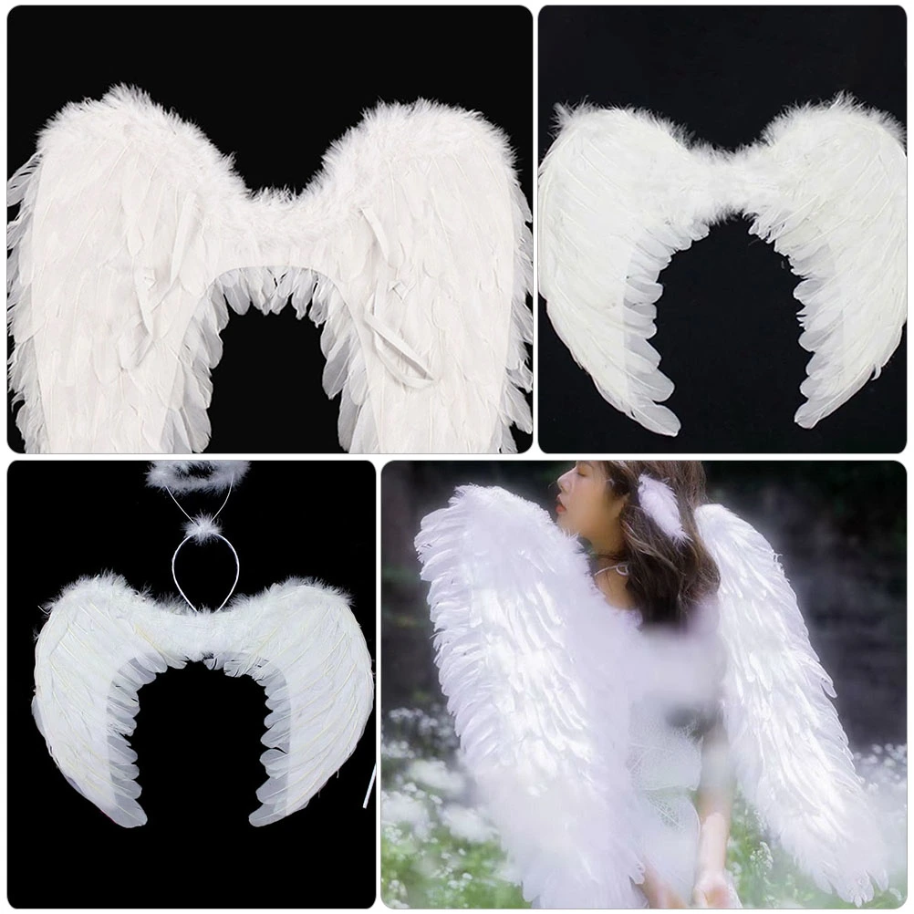 Angel Plume Wing Christmas Plume Wing Halloween Wing Prop Stage Performance Prop