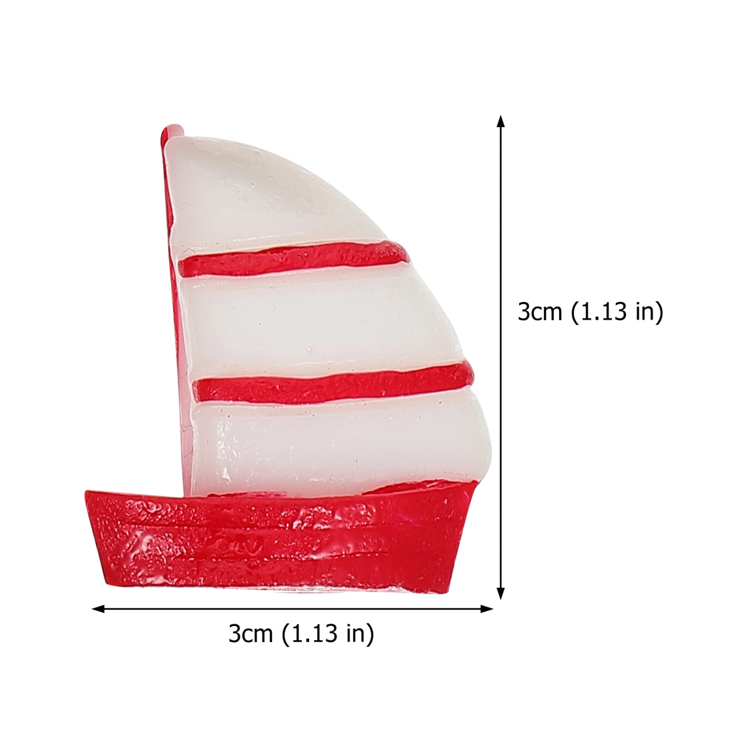 15Ps Mini Sailboat Models Realistic Boat Ornament Miniature Scene Decoration