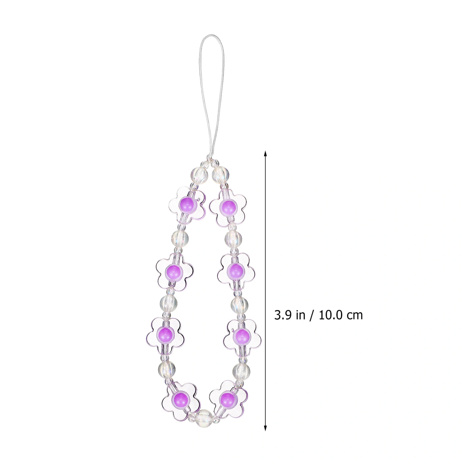 2 Pcs Phone Chains Flower Pendant Lanyards Bracelets Straps Phone Charms