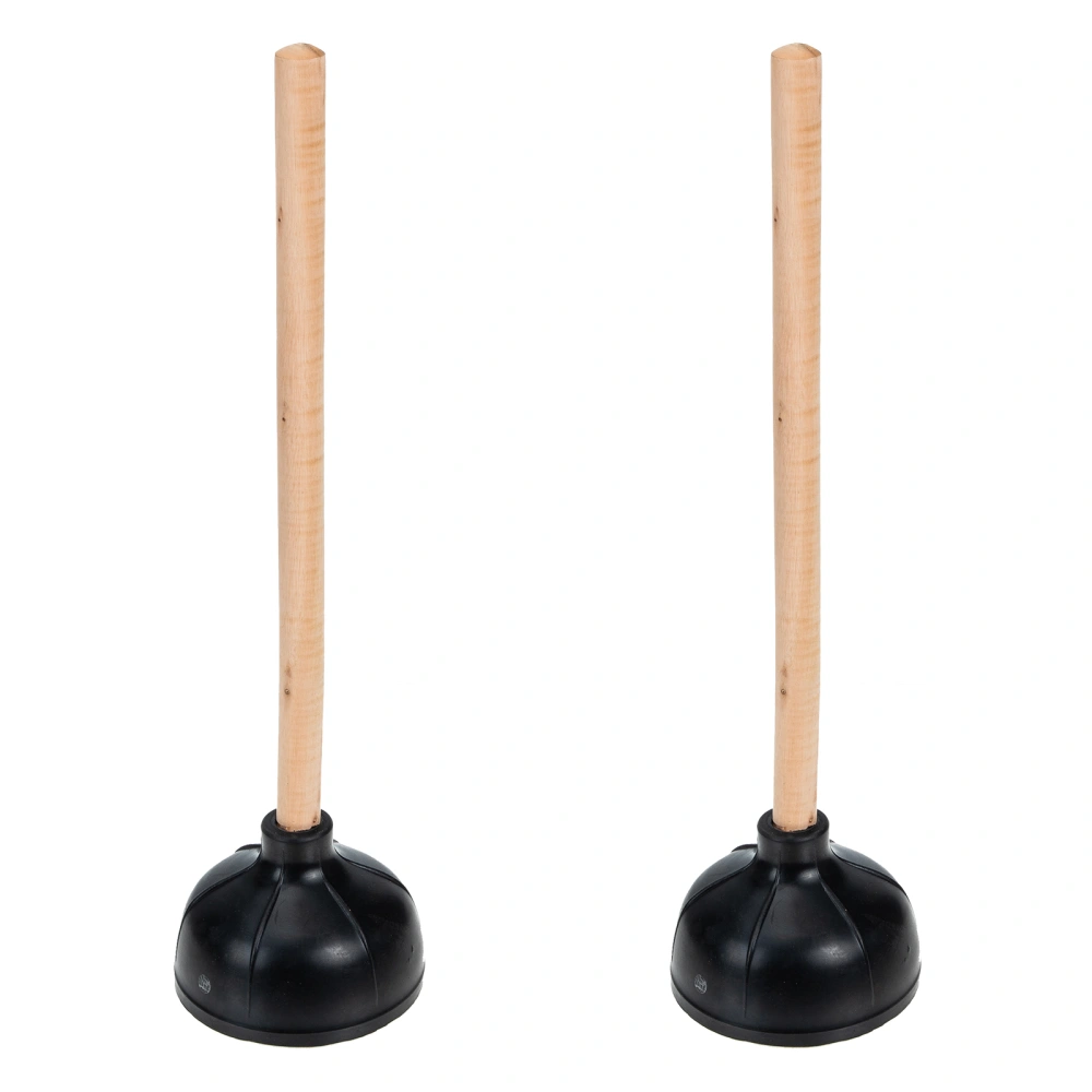 2pcs Convenient Toilet Plungers Bathroom Plungers Dormitory Toilet Plungers for Bathroom