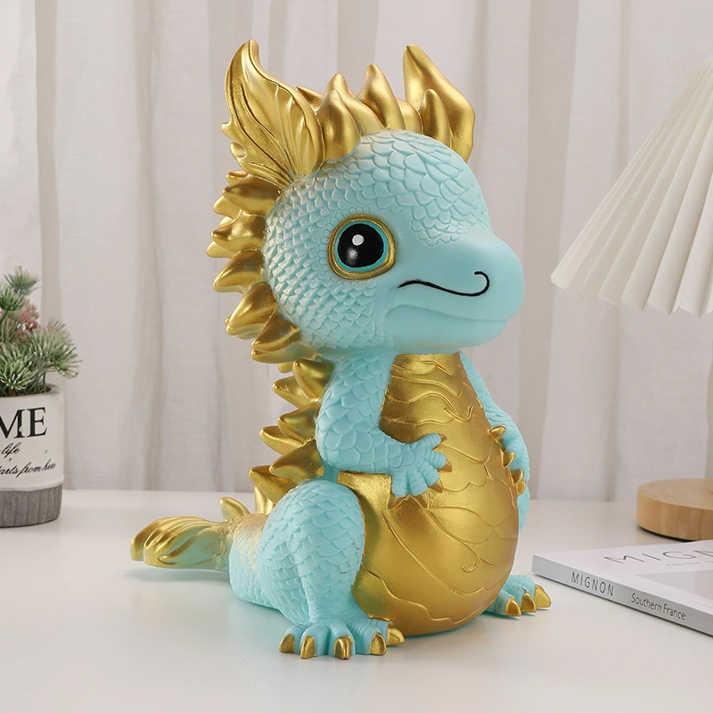 Dragon Piggy Bank Cartoon Dragon Figurine Coin Bank Dragon Coin Saving Jar