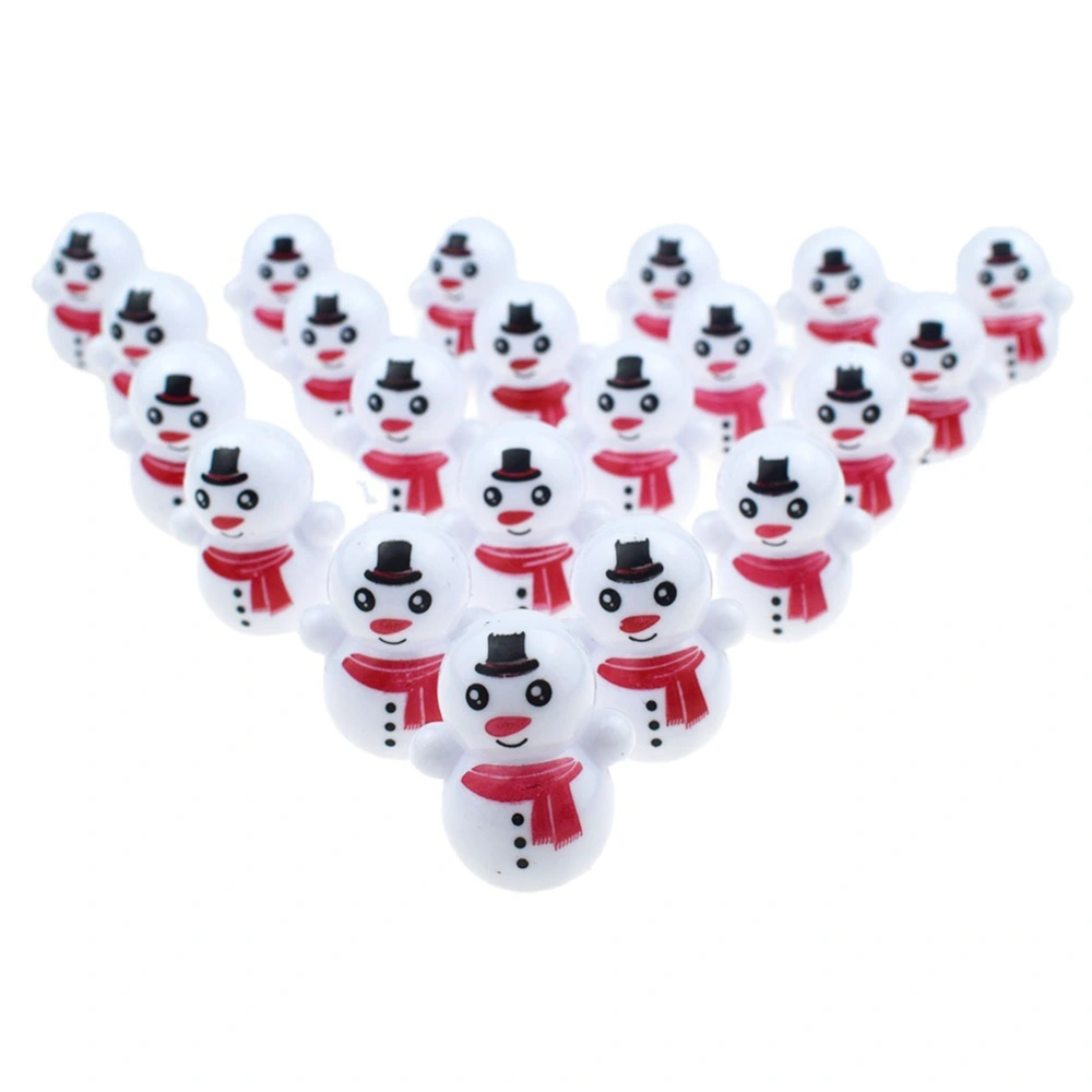 30pcs Mini Tumbler Toys Snowman Santa Claus Tumbler Toys Stocking Stuffers