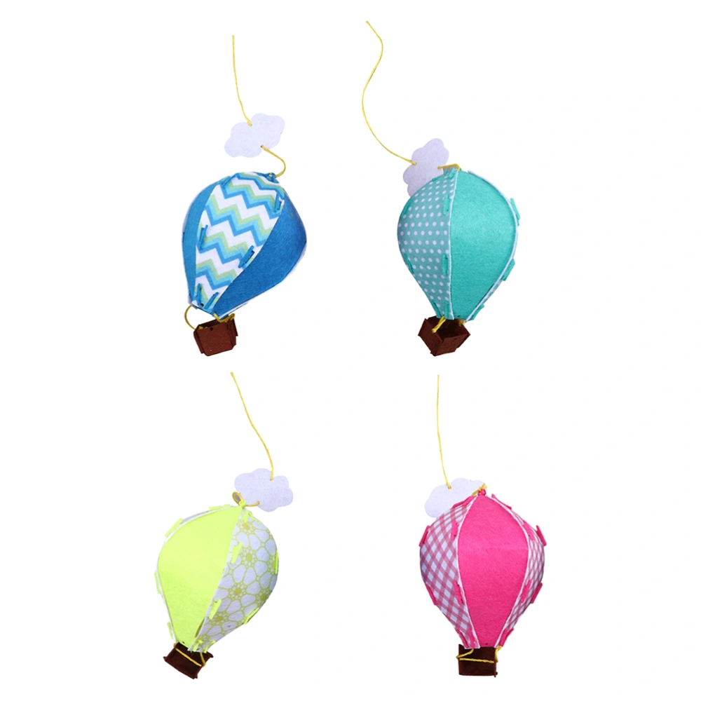 4Pcs DIY Hot Air Balloon 3D Hanging Decorations Lovely Party Hanging Decors