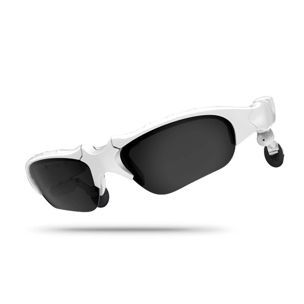 White Stereo Wireless Headset Telephone Driving Sunglasses Mp3 Music Player Riding Eyes Glasses Handsfree Earphone