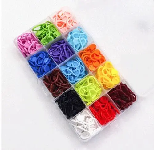 1 Box Stitch Markers Clips Decorative Heart Modeling Stitching Markers Portable Small Stitch Markers