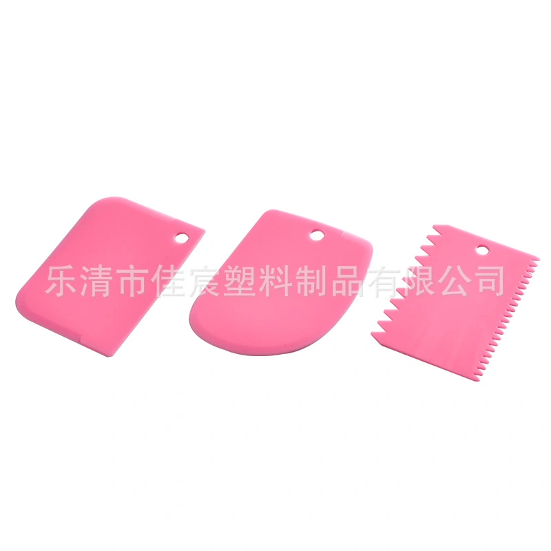 1 Set Dough Bowl Scraper Cake Scraper Smoother Flexible Plastic Dish Scraper Dough Cutter Dough Scraper