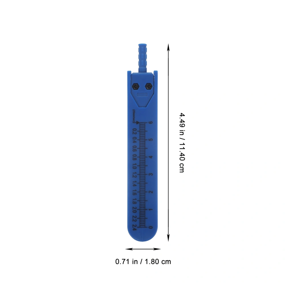 1Pc Electrocardiograph Measuring Caliper Medical Measurement Tool for Doctor Nurse (Blue)