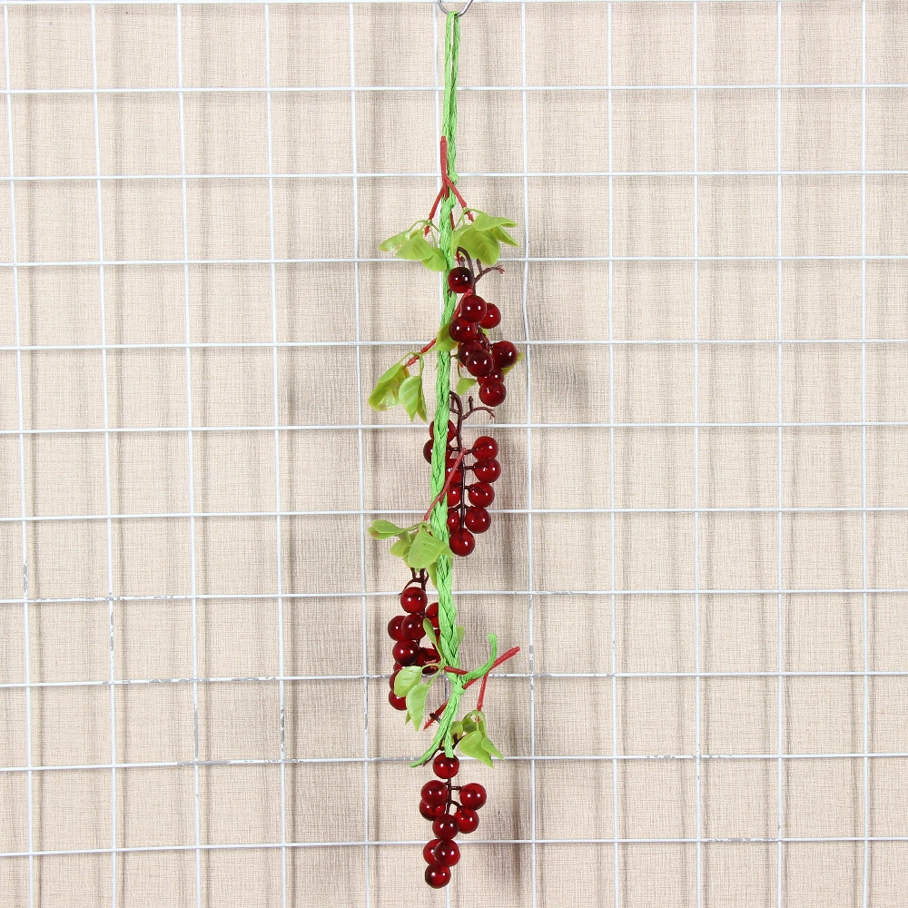 Artificial Greenery Faux Grape Leaves Vine Grape Bunch Simulation Grape Vine