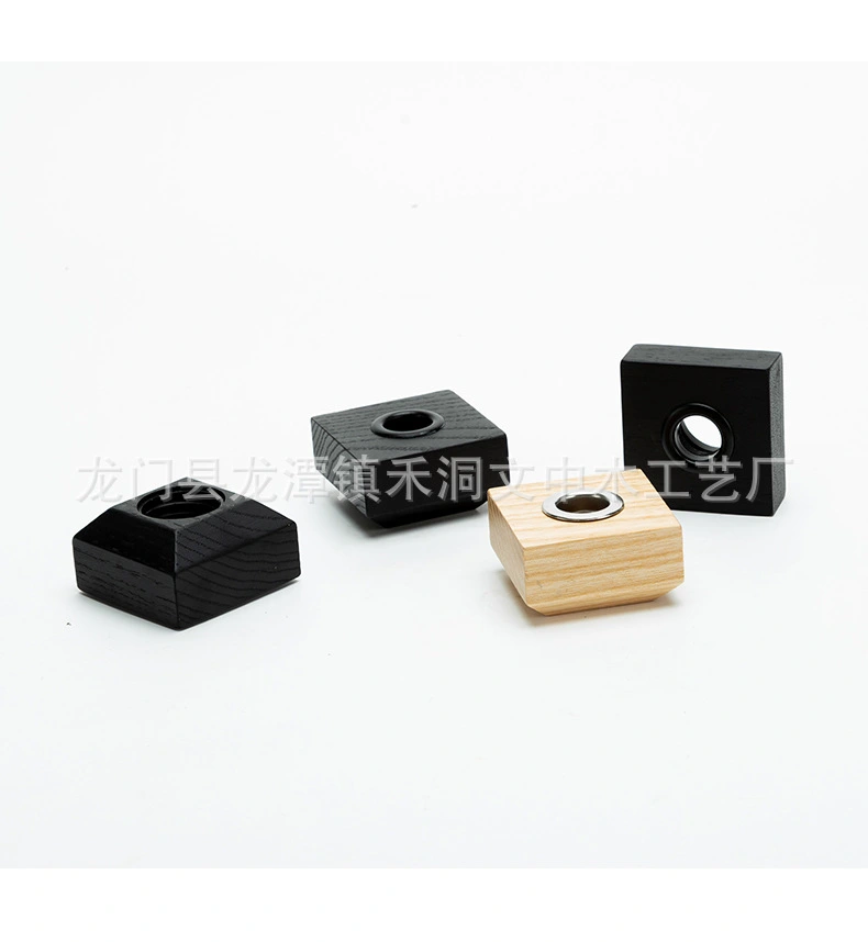 5 pcs Aromatherapy Bottle Wooden Lids Square Wooden Lids Replacement Wooden Lids with Holes