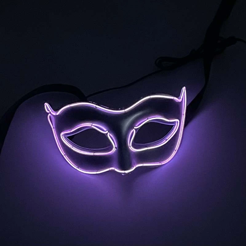 Party Cosplay Mask Half Mask Decorative Glowing Mask Masquerade Mask Unique Dance Mask