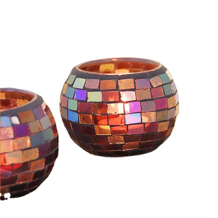 Candle Holder Mosaic Candle Holder Glass Tealight Holder Candle Stand Decoration