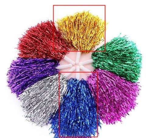 12Pcs Cheerleading Poms Cheering Squad Pompoms Cheering Pompom Props for Sports Events