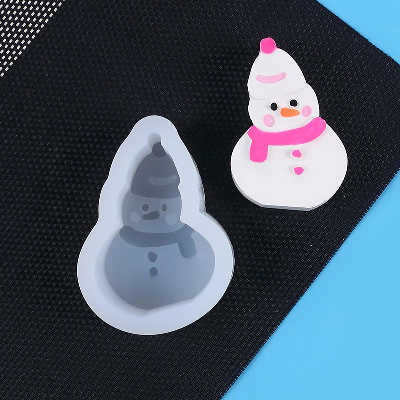 Christmas Snowman Silicone Fondant Mold Silicone Cake Mold Baking Candy Mold Chocolate Mold